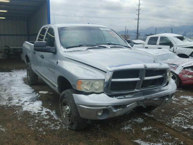 1D7KU28D83J542483 - 2003 DODGE RAM 2500 S SILVER photo 1