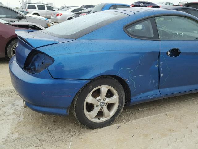 KMHHM65D05U178184 - 2005 HYUNDAI TIBURON BLUE photo 9