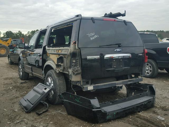 1FMFK19547LA57413 - 2007 FORD EXPEDITION BLACK photo 3