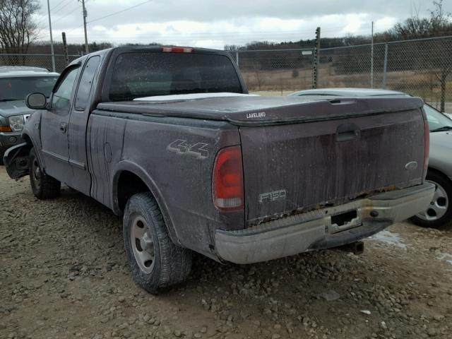 2FTRX18L9YCA90714 - 2000 FORD F150 BURGUNDY photo 3