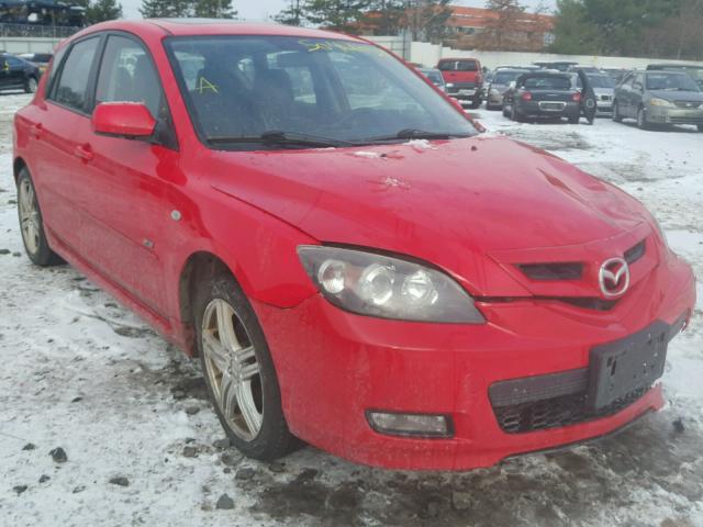 JM1BK344X81831965 - 2008 MAZDA 3 HATCHBAC RED photo 1