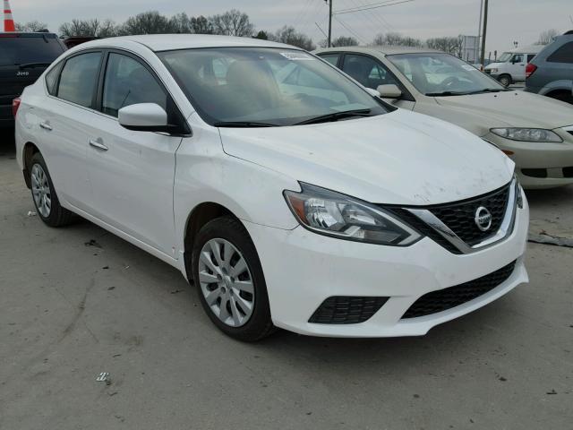 3N1AB7AP5GL664894 - 2016 NISSAN SENTRA S WHITE photo 1