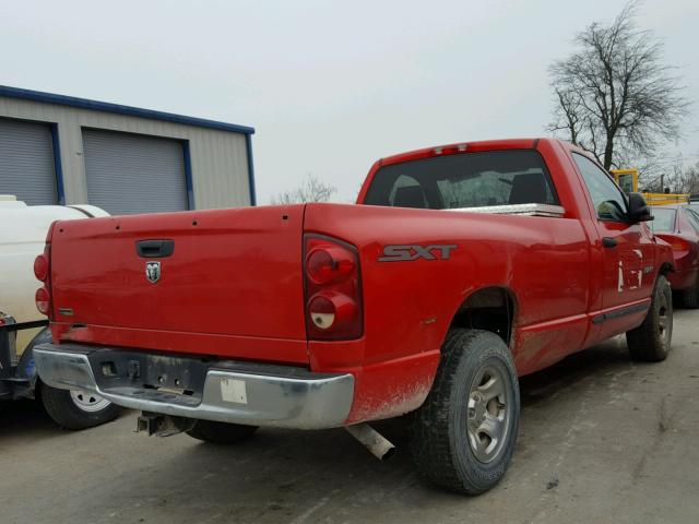 1D7HA16NX8J169107 - 2008 DODGE RAM 1500 S RED photo 4