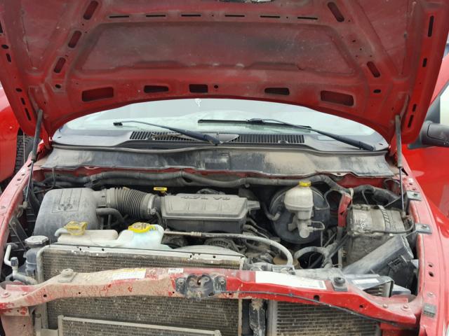 1D7HA16NX8J169107 - 2008 DODGE RAM 1500 S RED photo 7