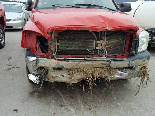 1D7HA16NX8J169107 - 2008 DODGE RAM 1500 S RED photo 9