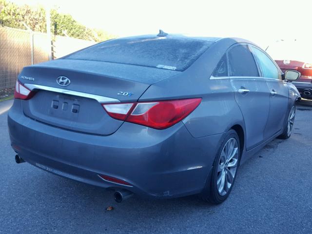 5NPEC4AB5CH433468 - 2012 HYUNDAI SONATA SE GRAY photo 4