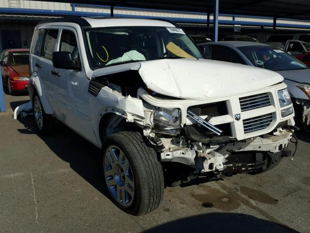 1D4PT5GX0AW130447 - 2010 DODGE NITRO SXT WHITE photo 1