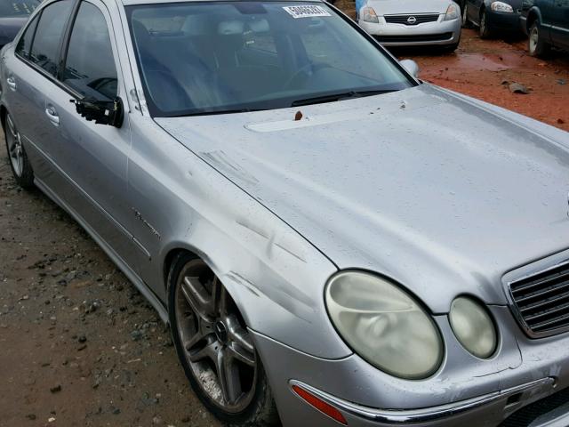 WDBUF76J04A489930 - 2004 MERCEDES-BENZ E 55 AMG SILVER photo 9