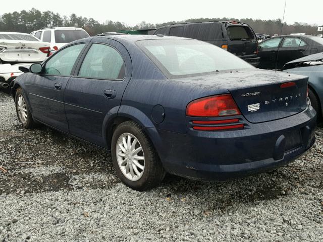 1B3EL46X66N276401 - 2006 DODGE STRATUS SX BLUE photo 3