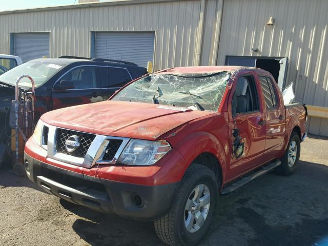 1N6AD07U09C410551 - 2009 NISSAN FRONTIER C RED photo 2