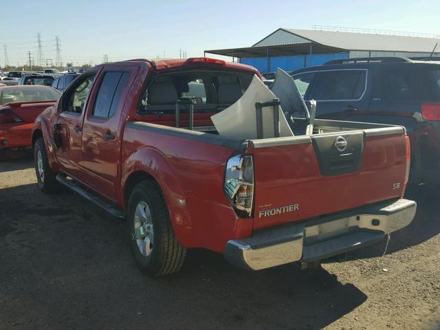 1N6AD07U09C410551 - 2009 NISSAN FRONTIER C RED photo 3