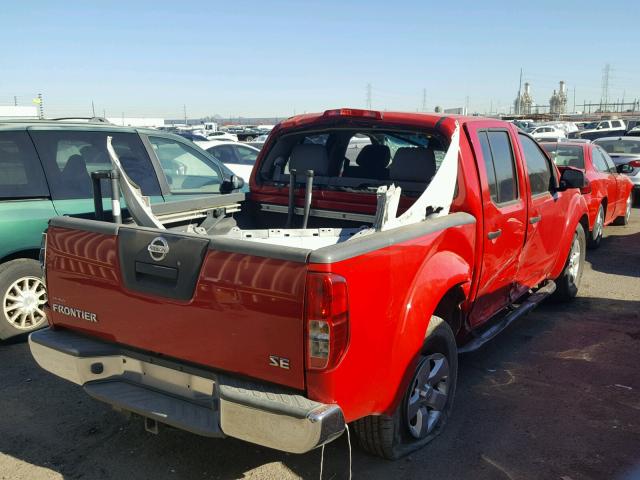 1N6AD07U09C410551 - 2009 NISSAN FRONTIER C RED photo 4