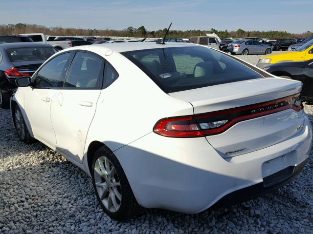 1C3CDFBAXDD137783 - 2013 DODGE DART SXT WHITE photo 3