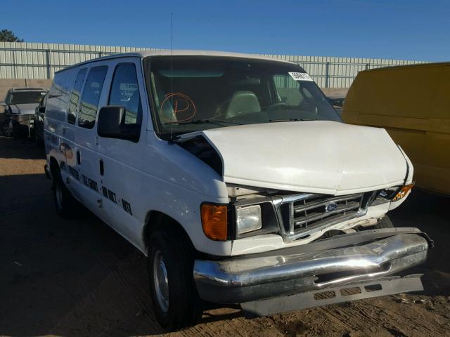 1FTRE14W36DB37769 - 2006 FORD ECONOLINE WHITE photo 1