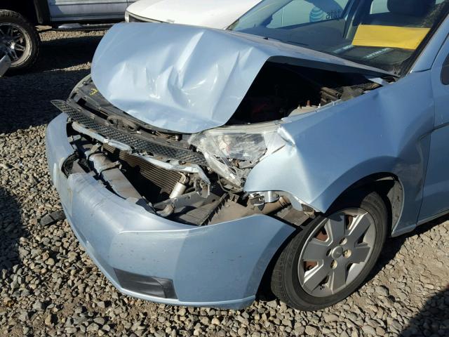 1FAHP34N68W293441 - 2008 FORD FOCUS S/SE BLUE photo 9