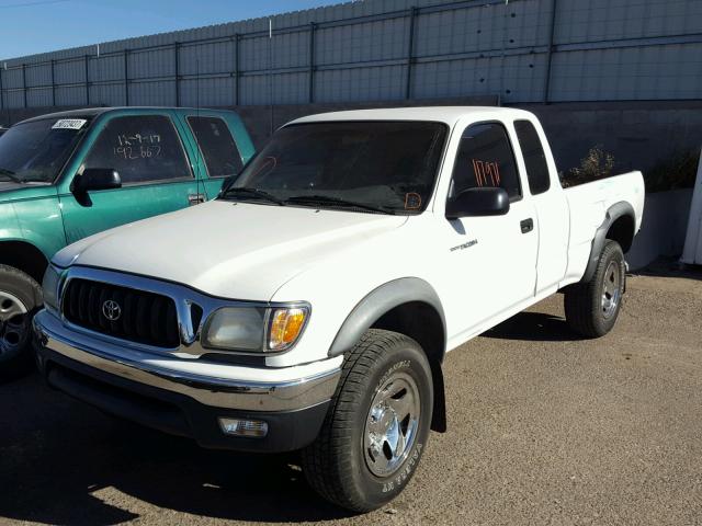 5TESN92N32Z066035 - 2002 TOYOTA TACOMA XTR WHITE photo 2