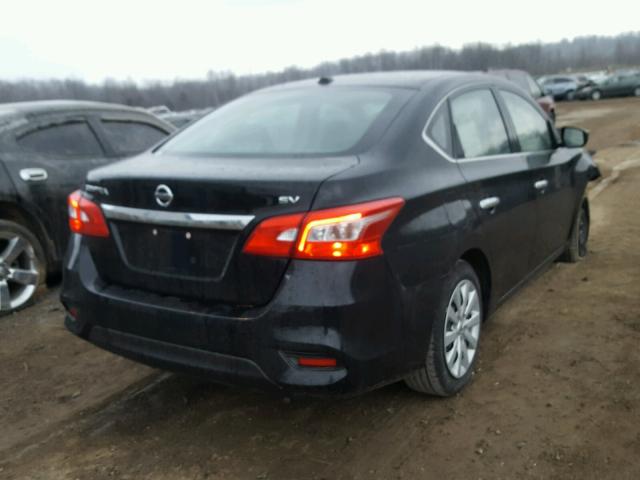 3N1AB7AP2GL649852 - 2016 NISSAN SENTRA S BLACK photo 4