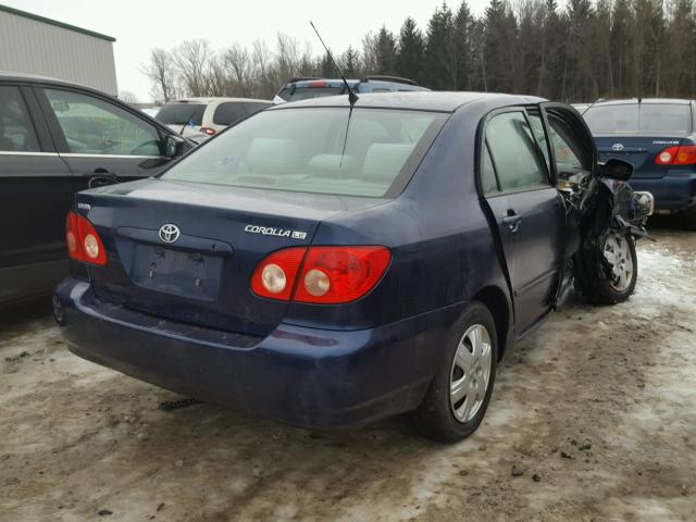 JTDBR32E560076931 - 2006 TOYOTA COROLLA CE BLUE photo 4