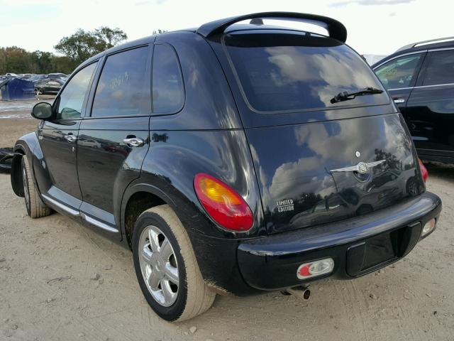 3C8FY68B25T549512 - 2005 CHRYSLER PT CRUISER BLACK photo 3