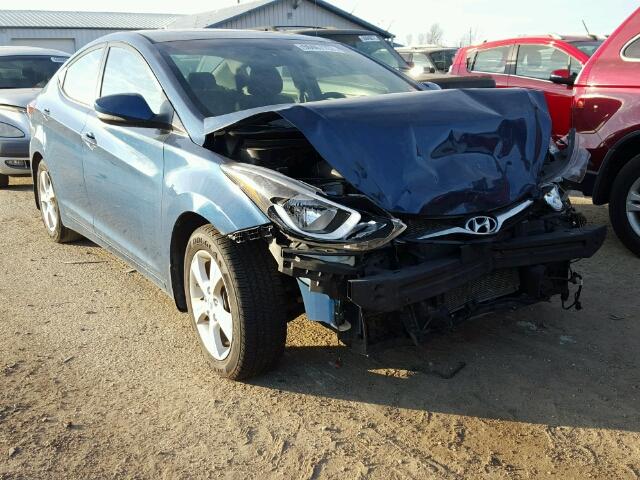 KMHDH4AE9GU568192 - 2016 HYUNDAI ELANTRA SE BLUE photo 1