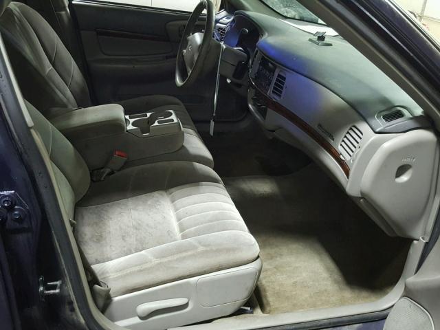 2G1WF55E419198348 - 2001 CHEVROLET IMPALA BLUE photo 5