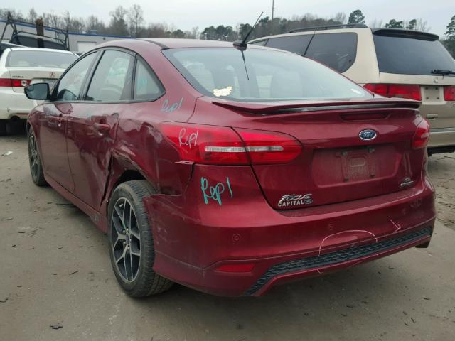 1FADP3F23FL238722 - 2015 FORD FOCUS SE RED photo 3