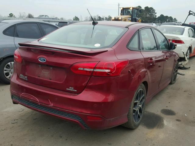 1FADP3F23FL238722 - 2015 FORD FOCUS SE RED photo 4