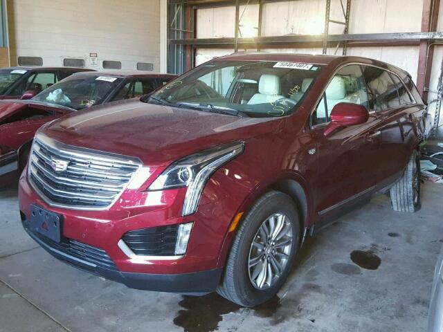 1GYKNBRSXHZ121744 - 2017 CADILLAC XT5 LUXURY RED photo 2