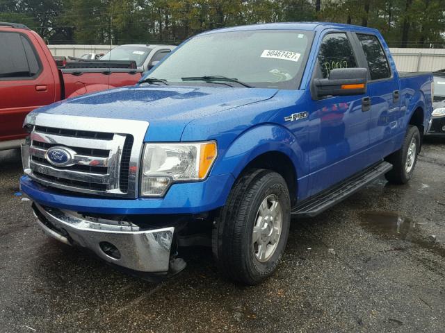 1FTEW1CM1BKD06558 - 2011 FORD F150 SUPER BLUE photo 2