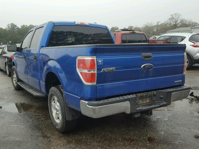 1FTEW1CM1BKD06558 - 2011 FORD F150 SUPER BLUE photo 3