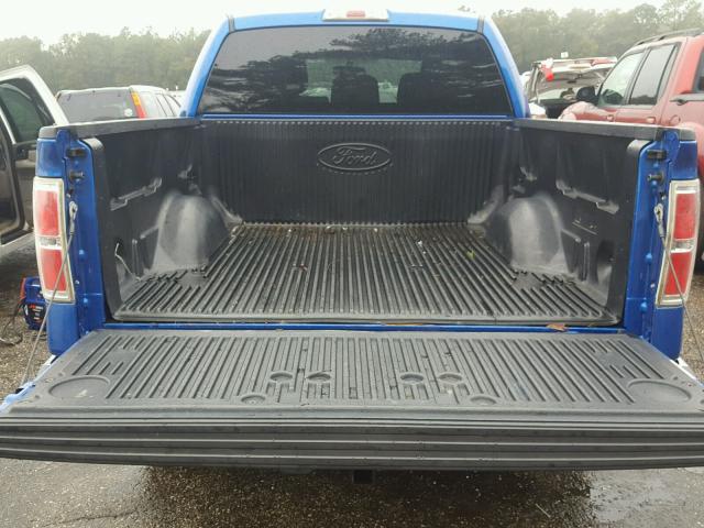 1FTEW1CM1BKD06558 - 2011 FORD F150 SUPER BLUE photo 9