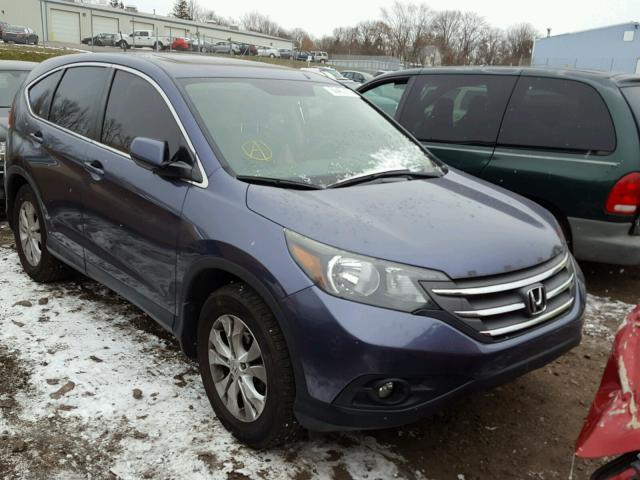 JHLRM4H59CC011412 - 2012 HONDA CR-V EX BLUE photo 1