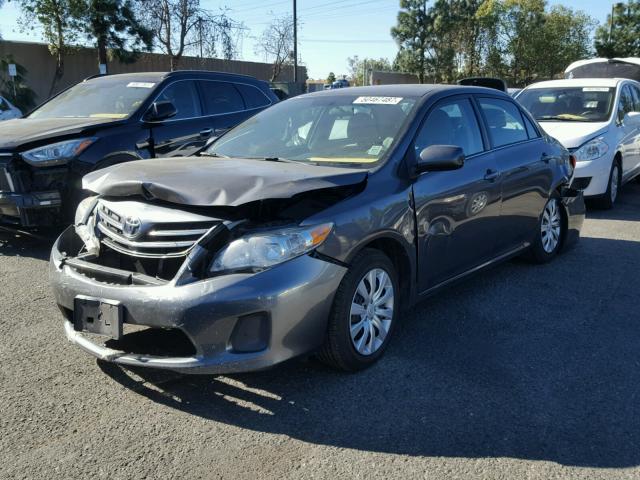 5YFBU4EE7DP160154 - 2013 TOYOTA COROLLA BA GRAY photo 2