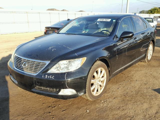 JTHBL46F975050278 - 2007 LEXUS LS 460 BLACK photo 2