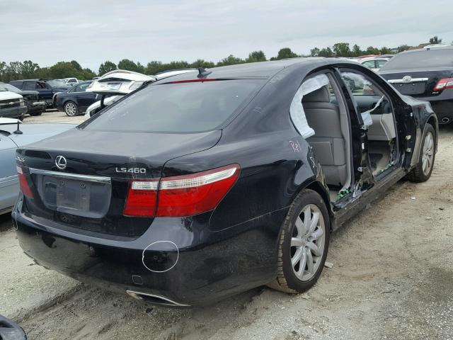 JTHBL46F975050278 - 2007 LEXUS LS 460 BLACK photo 4