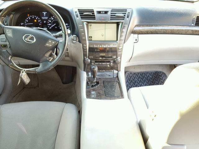 JTHBL46F975050278 - 2007 LEXUS LS 460 BLACK photo 9