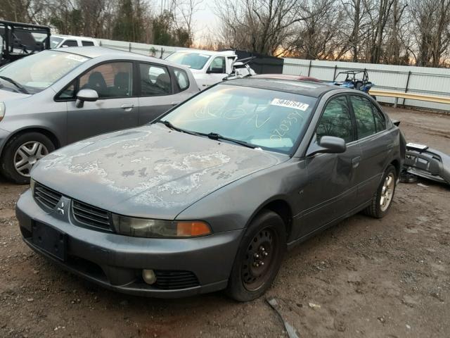 4A3AA46H02E020354 - 2002 MITSUBISHI GALANT ES GRAY photo 2