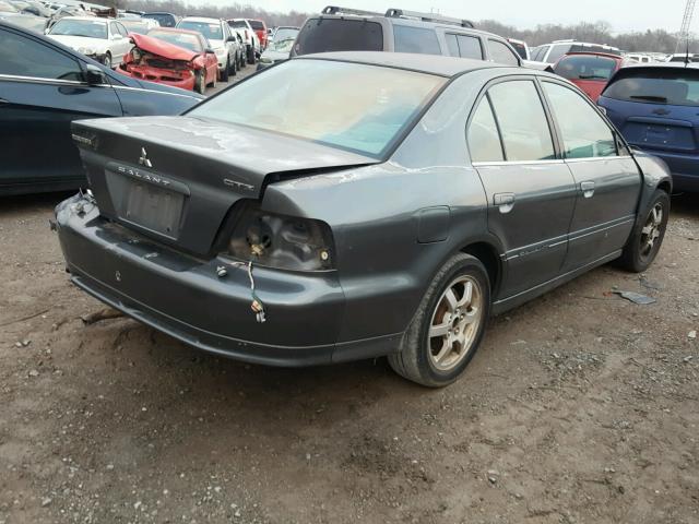 4A3AA46H02E020354 - 2002 MITSUBISHI GALANT ES GRAY photo 4