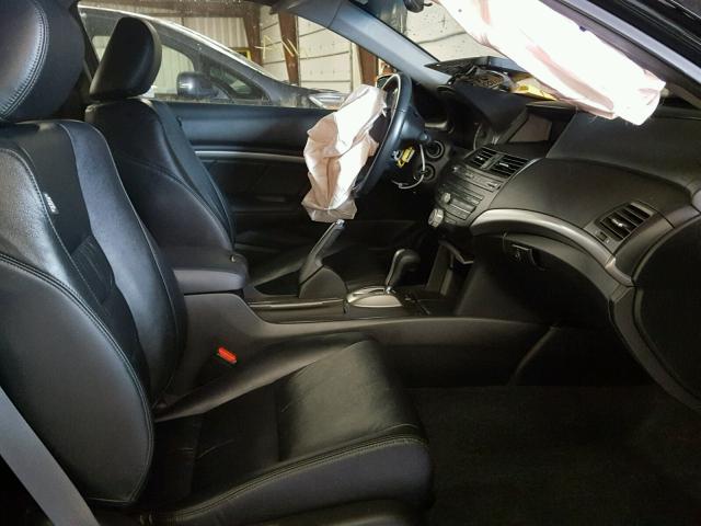 1HGCS1B83BA003988 - 2011 HONDA ACCORD EXL BLACK photo 5