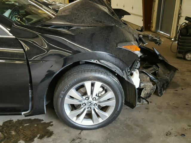 1HGCS1B83BA003988 - 2011 HONDA ACCORD EXL BLACK photo 9