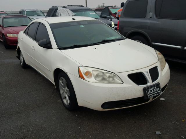 1G2ZG57B284107289 - 2008 PONTIAC G6 BASE WHITE photo 1