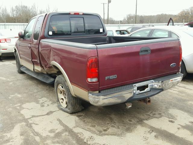 1FTRX17L0XNB88038 - 1999 FORD F150 BURGUNDY photo 3