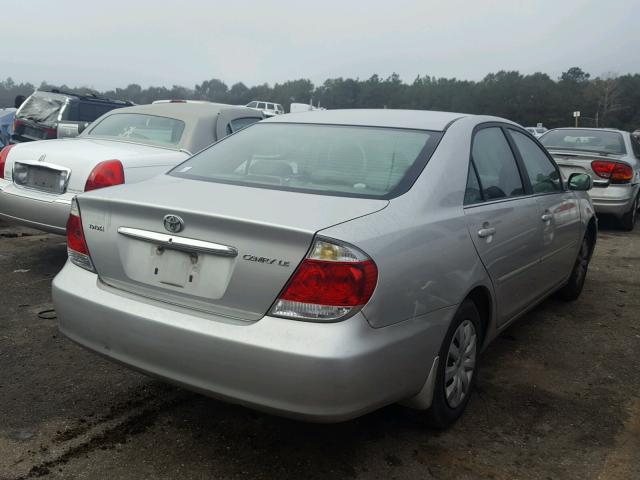 4T1BE30K95U550628 - 2005 TOYOTA CAMRY LE SILVER photo 4