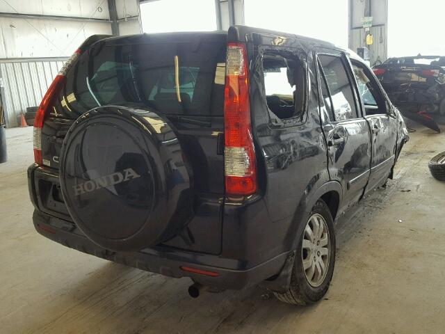 SHSRD78916U440710 - 2006 HONDA CR-V SE BLACK photo 4