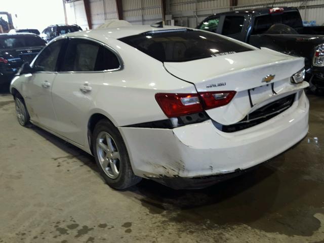 1G1ZB5ST3HF102142 - 2017 CHEVROLET MALIBU LS WHITE photo 3