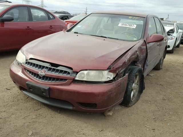 1N4DL01D61C133314 - 2001 NISSAN ALTIMA XE BURGUNDY photo 2