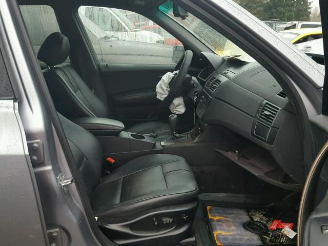WBXPA93425WD08103 - 2005 BMW X3 3.0I GRAY photo 5