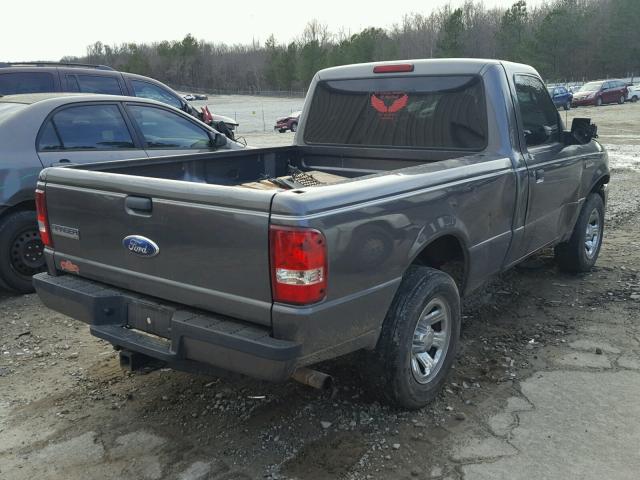 1FTYR10D59PA14840 - 2009 FORD RANGER GRAY photo 4