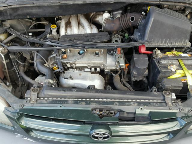 4T3ZF13C0YU314675 - 2000 TOYOTA SIENNA LE GREEN photo 7