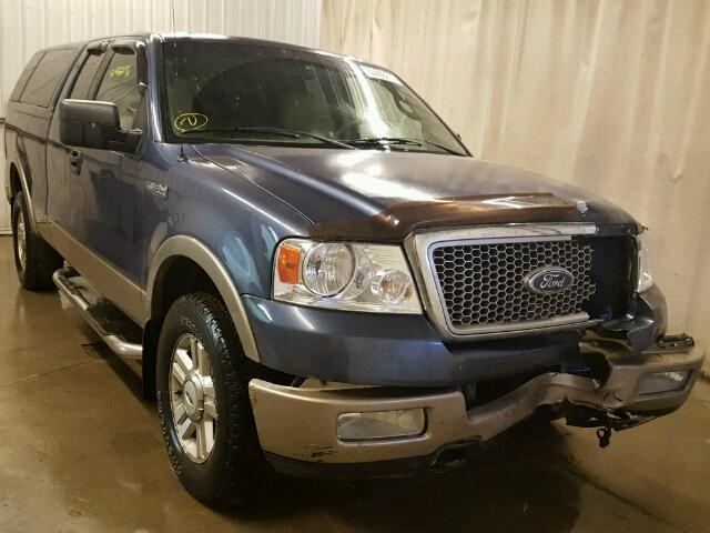 1FTPX145X4NB12075 - 2004 FORD F150 BLUE photo 1